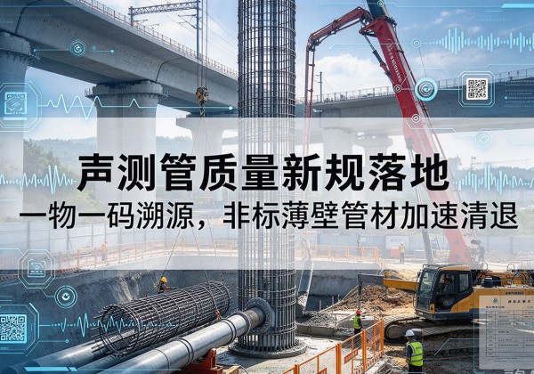肥东声测管质量新规落地，一物一码溯源，非标薄壁管材加速清退
